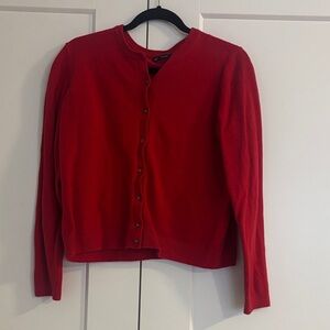 GAP Vibrant Red Knit Cardigan